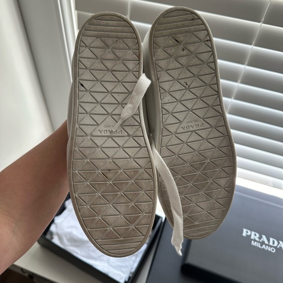 Prada tennis shoes.